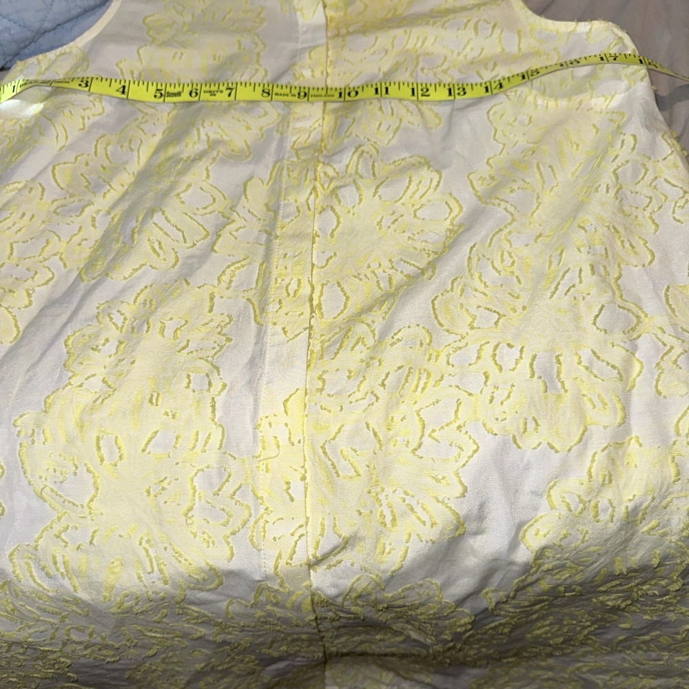 Hutch Dress Sleeveless Yellow Floral Size Small button Up Collar Neck NYC - Picture 8 of 12